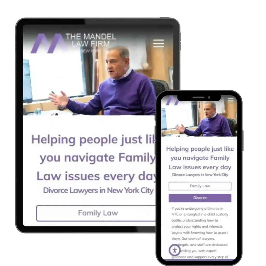 Responsive family law website