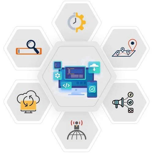 Software development process illustration