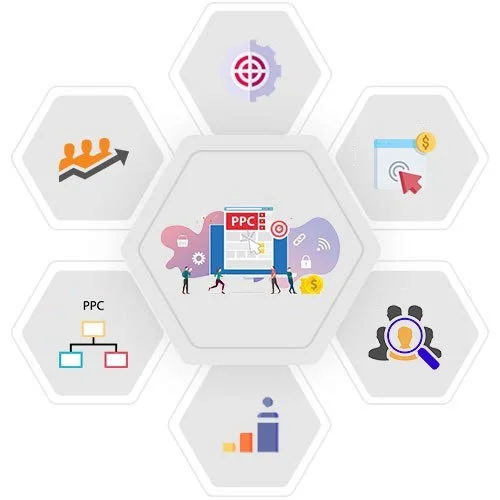 “PPC digital marketing strategy illustration”