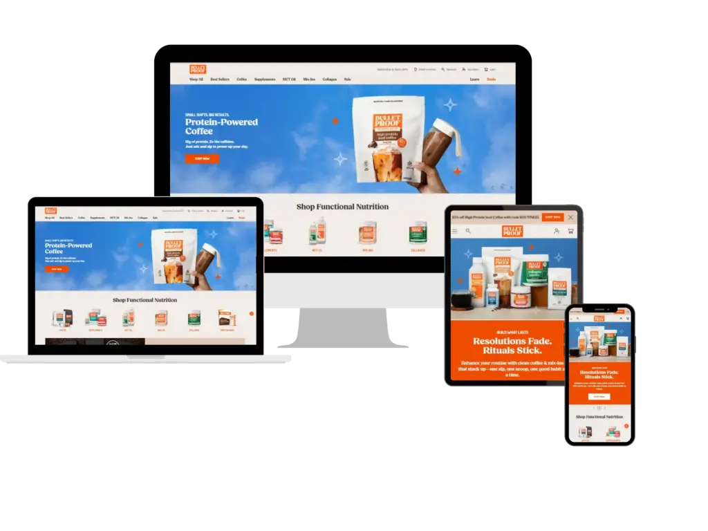 Bulletproof responsive ecommerce website