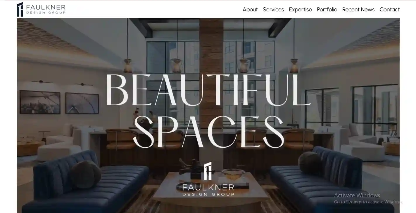 Modern luxury interior design space