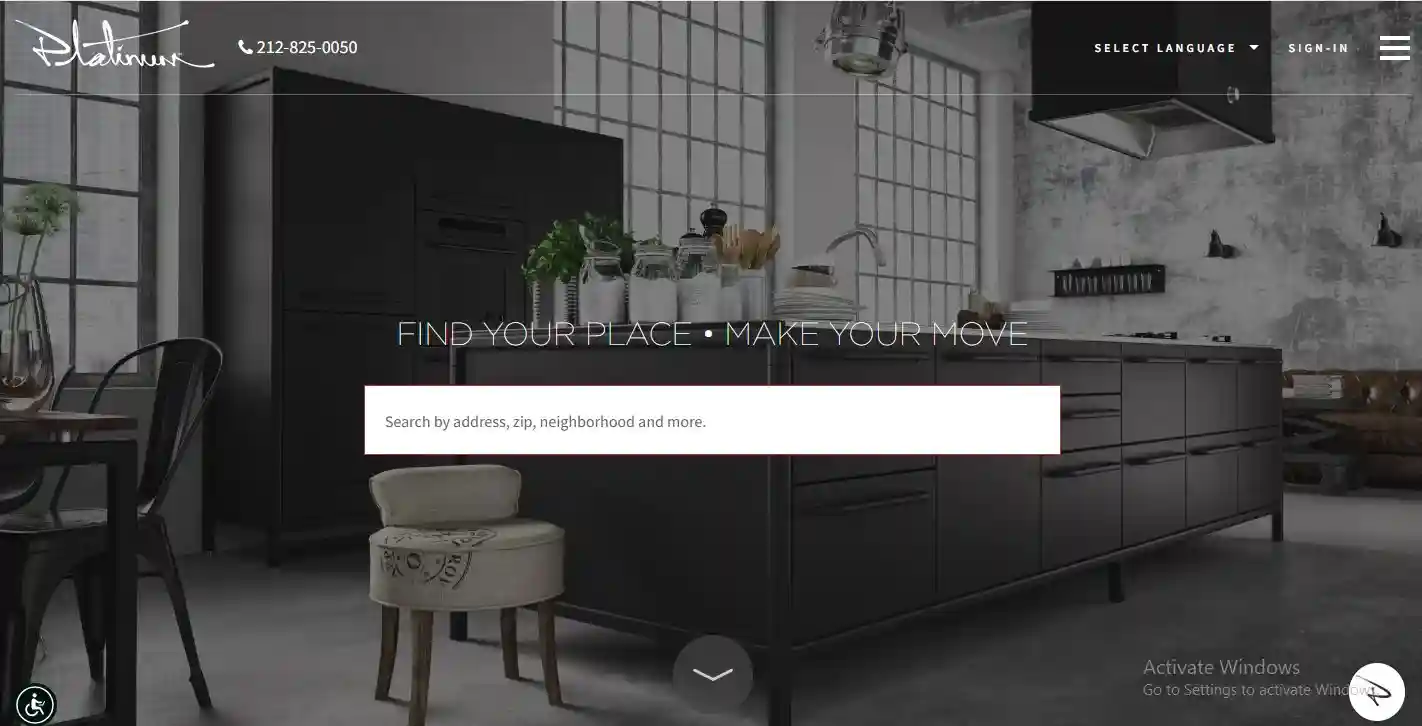 Modern kitchen interior banner2