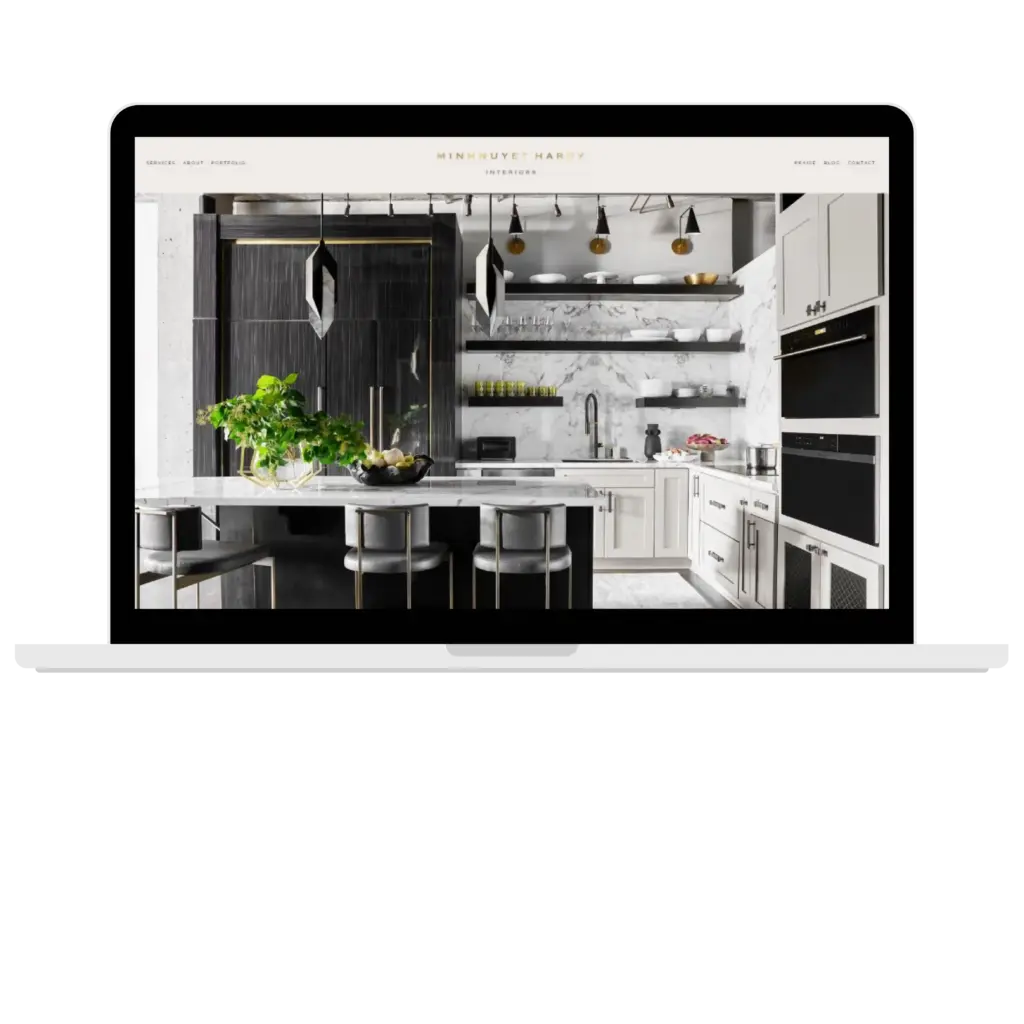 Modern kitchen interior website
