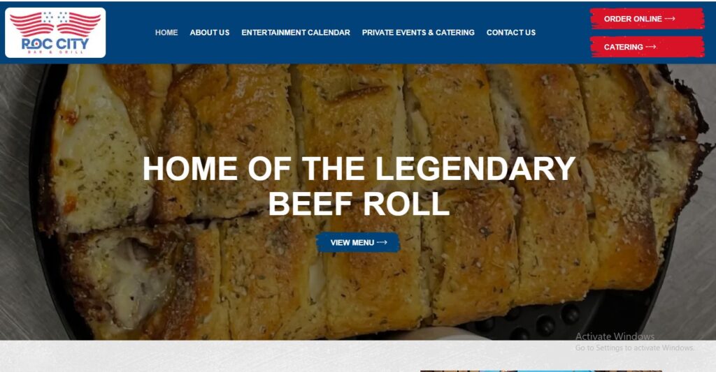Legendary beef roll restaurant homepage