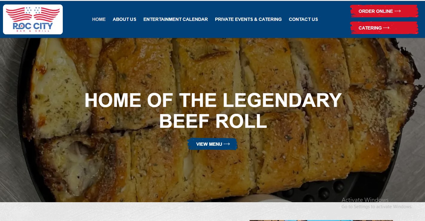 Legendary beef roll restaurant homepage