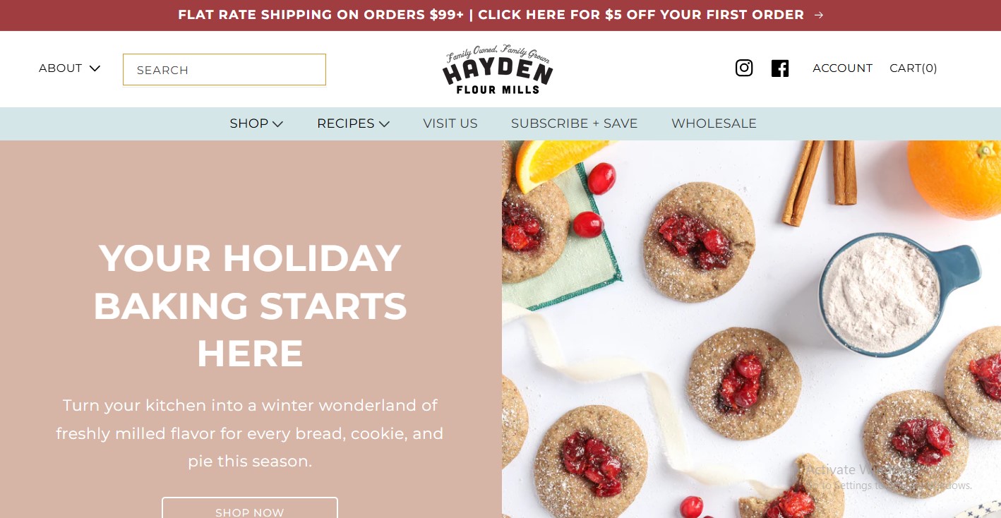 “Holiday baking cookies and flour”