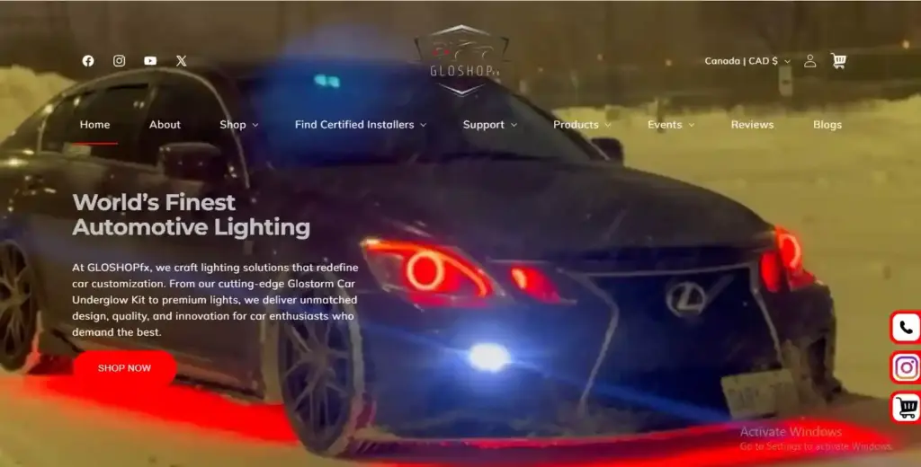 LED lights ke sath Lexus car