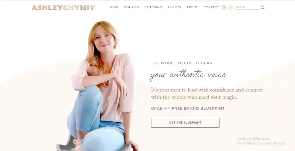 Personal brand coach portrait