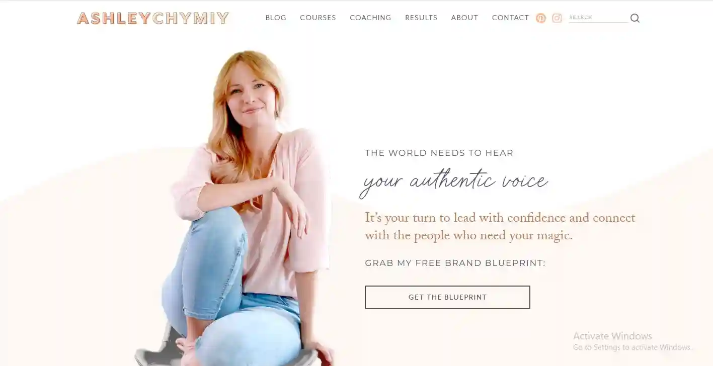 Personal brand coach portrait