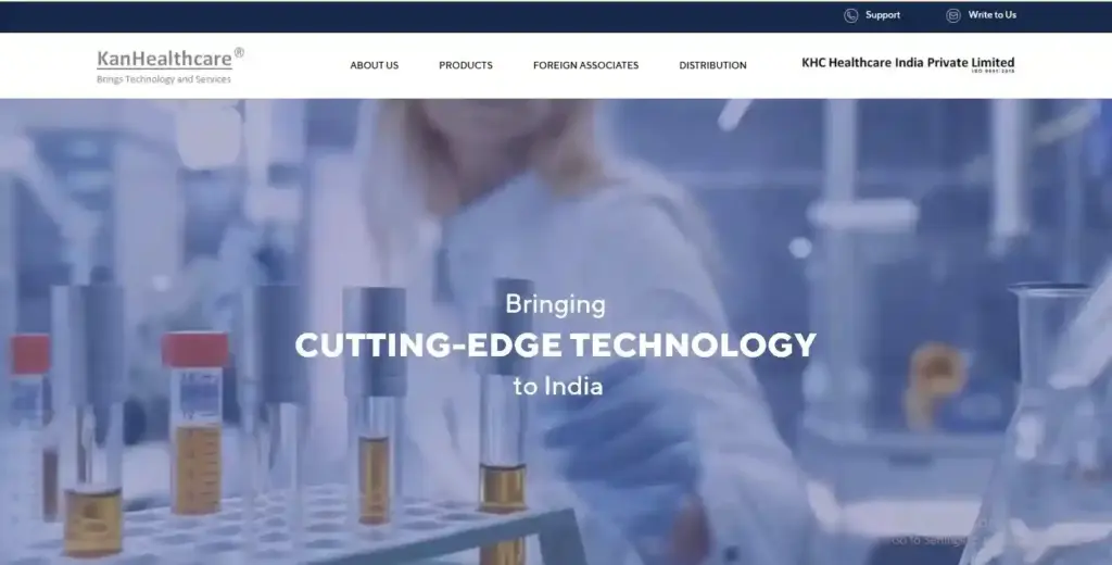 “KanHealthcare lab technology banner”