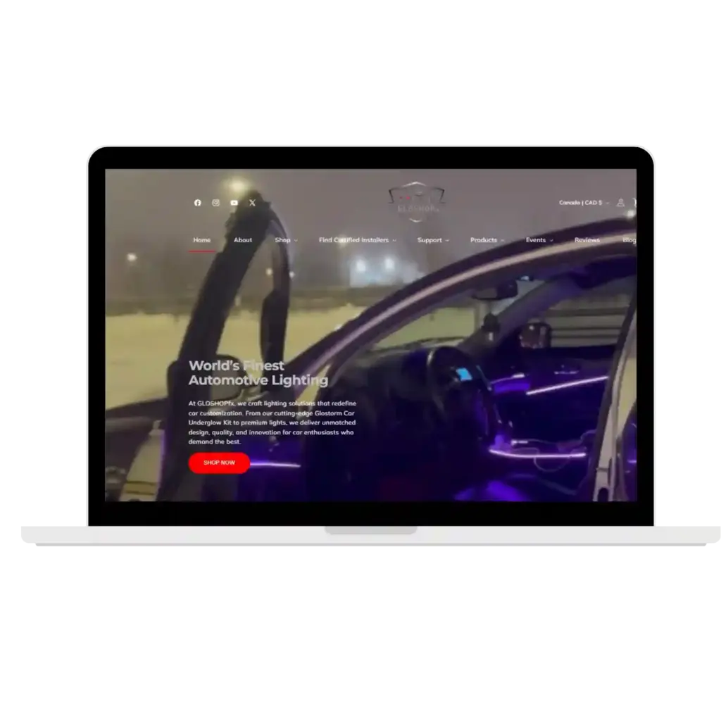 Laptop par automotive lighting website