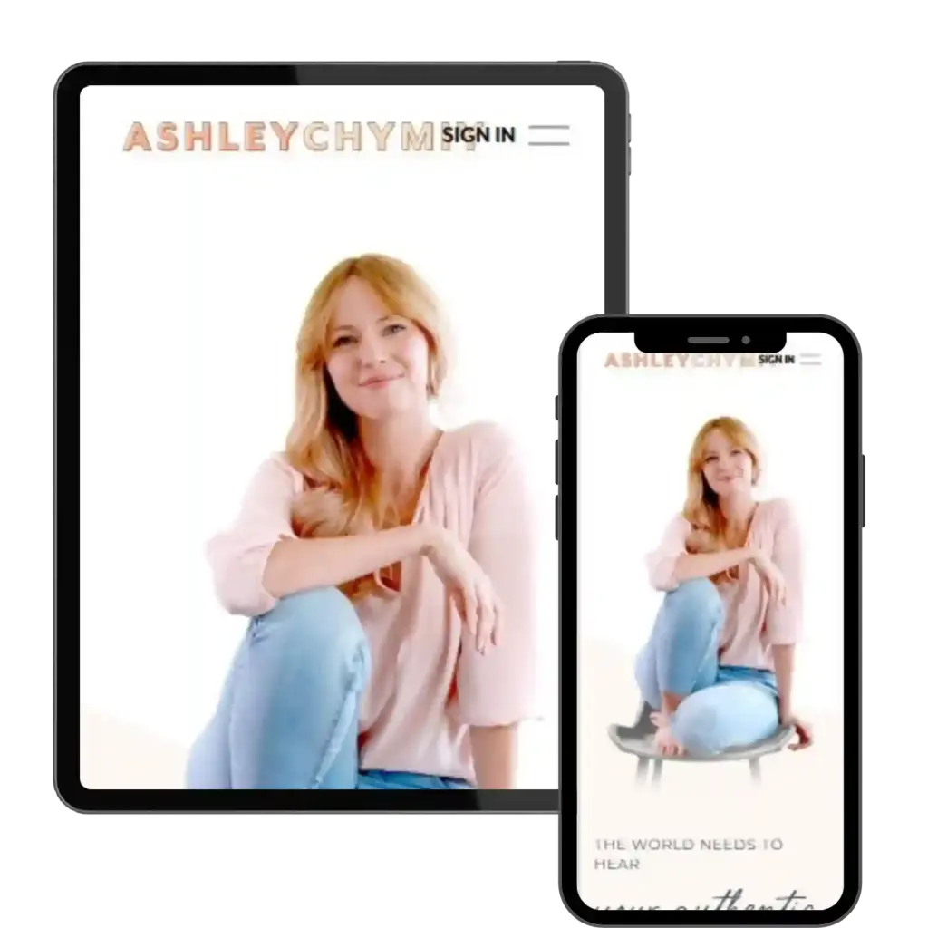 “Tablet aur mobile par personal branding website”