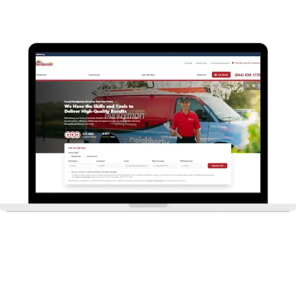 Mr. Handyman service page